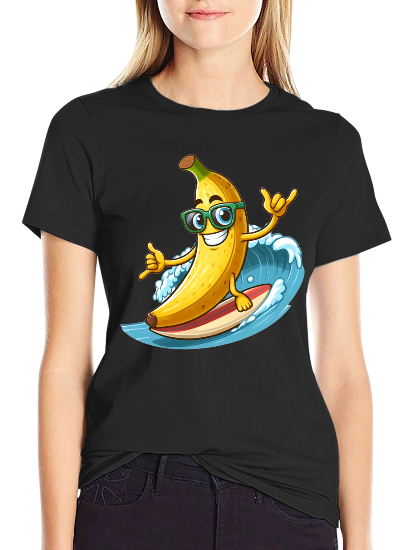 Surfing Banana T-Shirt - Hang Loose!
