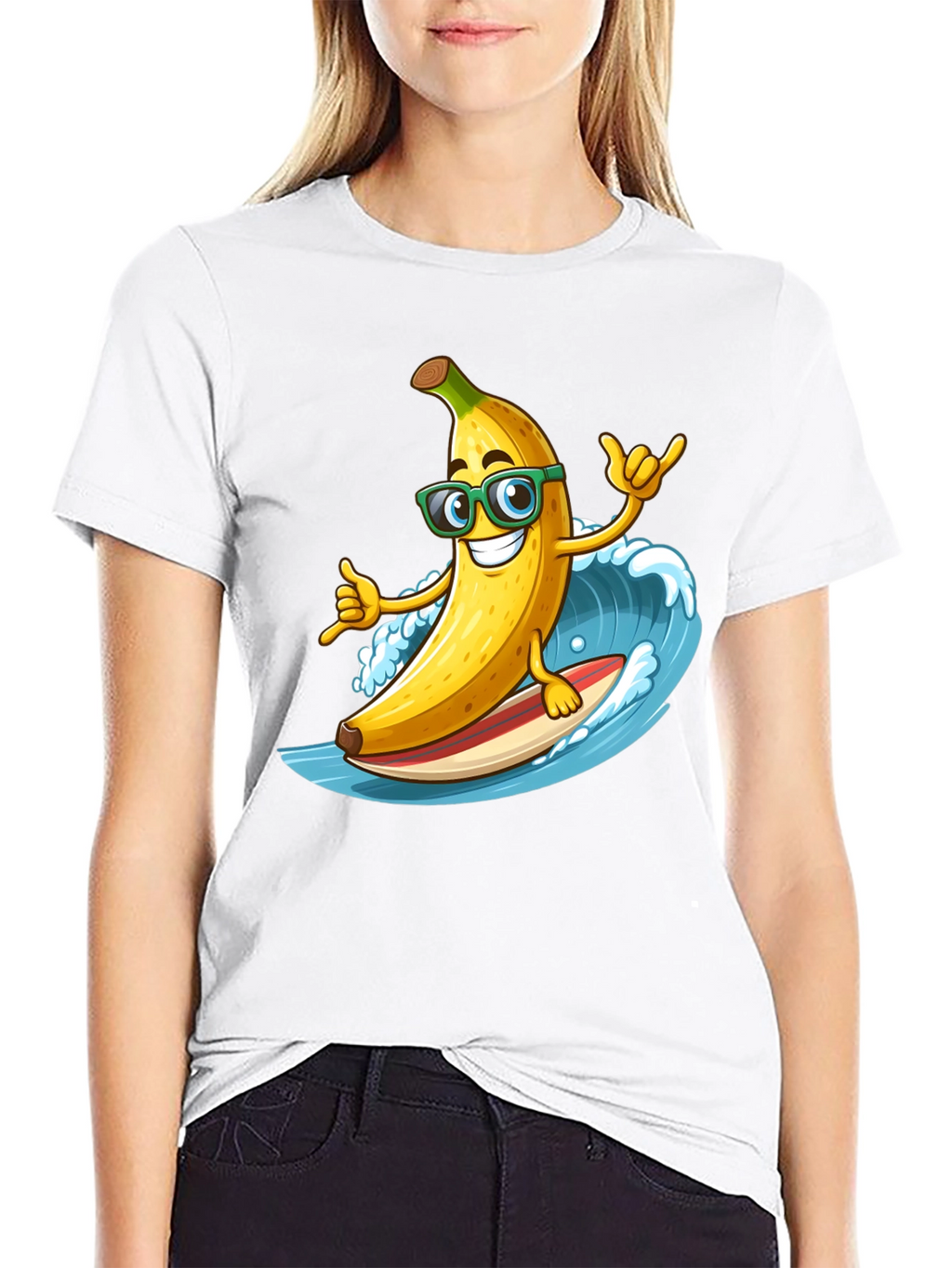 Surfing Banana T-Shirt - Hang Loose!