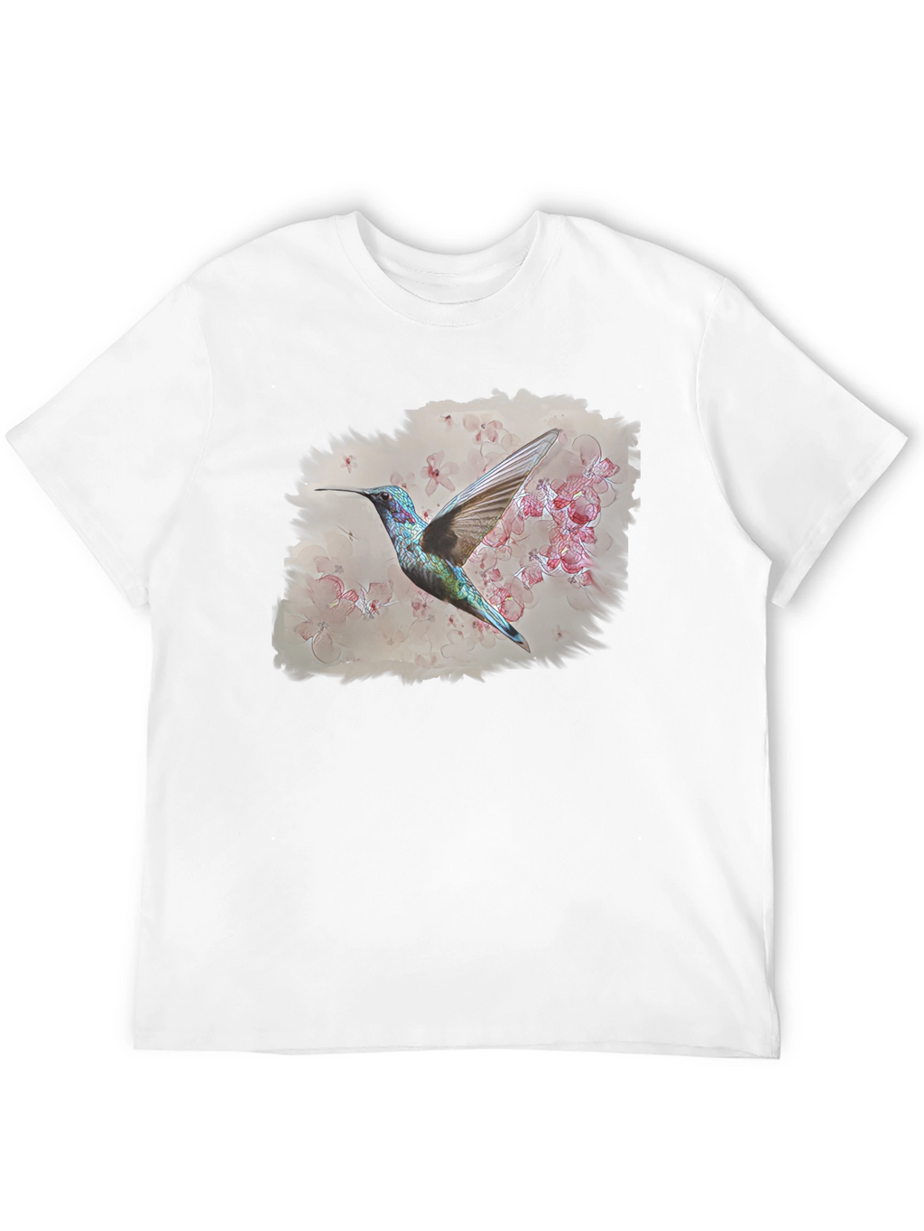 Hummingbird Floral Graphic T-Shirt
