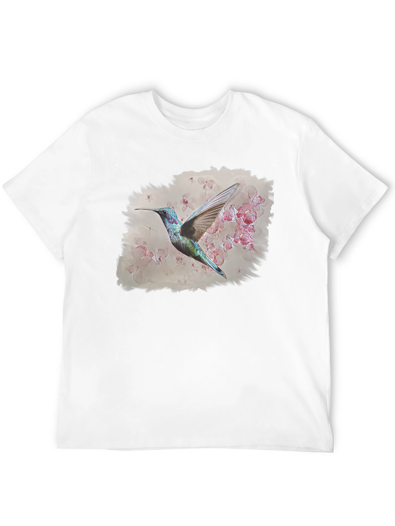 Hummingbird Floral Graphic T-Shirt