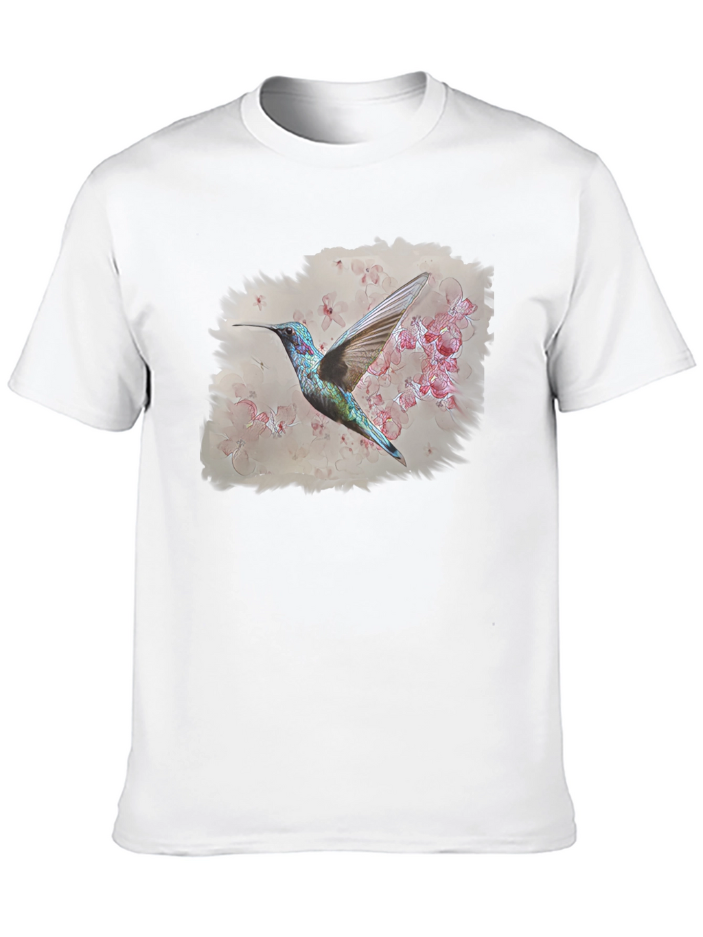 Hummingbird Floral Graphic T-Shirt