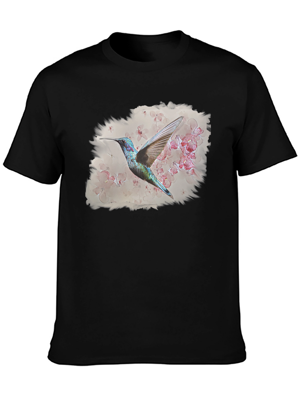 Hummingbird Floral Graphic T-Shirt