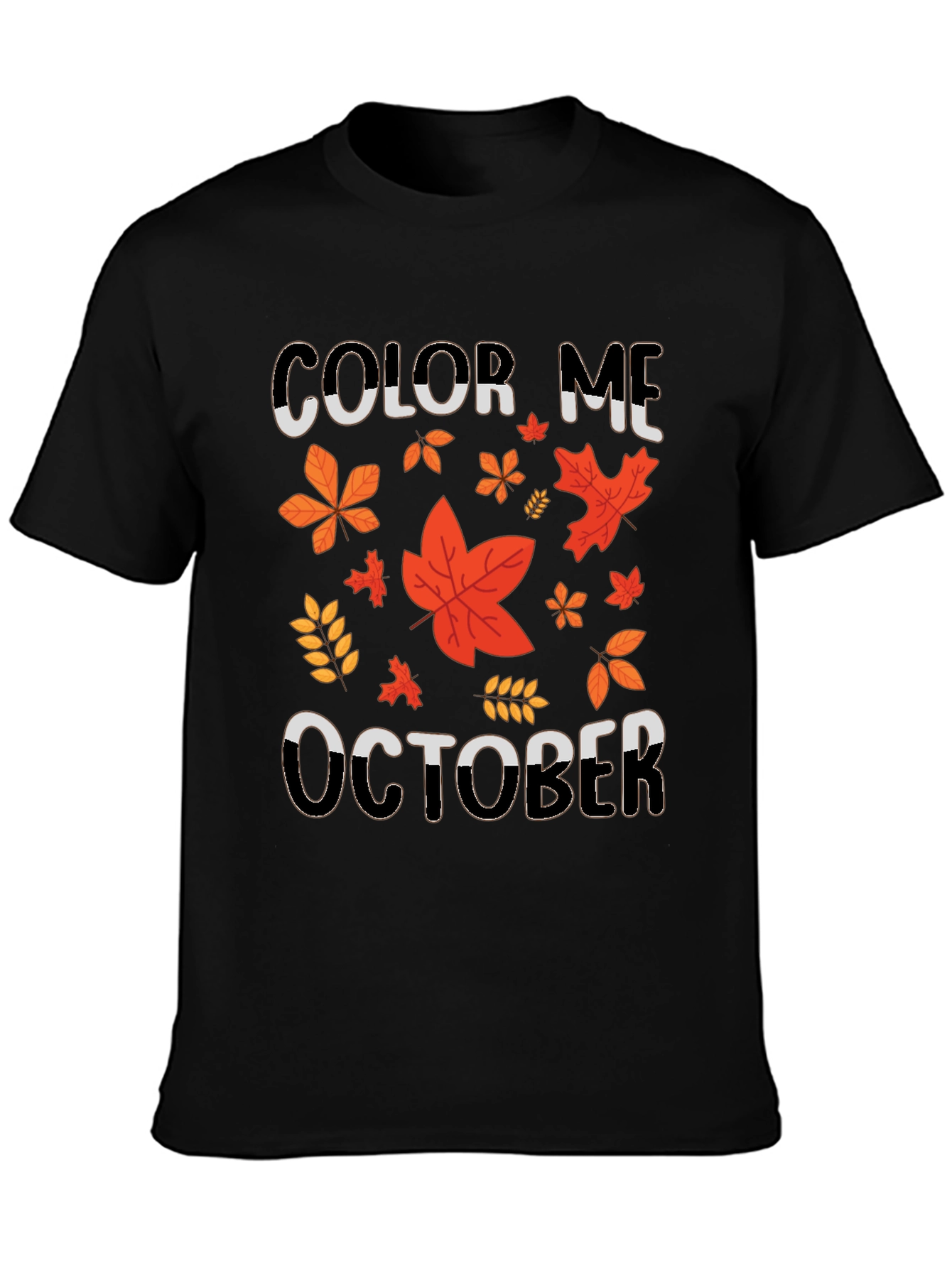 Color Me October Graphic T-Shirt