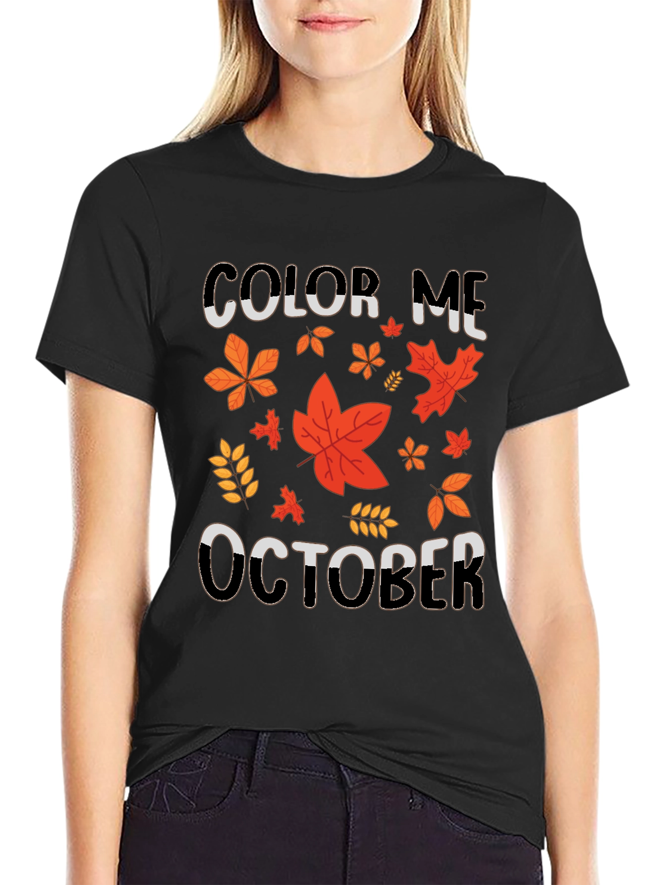 Color Me October Graphic T-Shirt