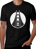 Golden Gate Bridge Graphic Tee - Black
