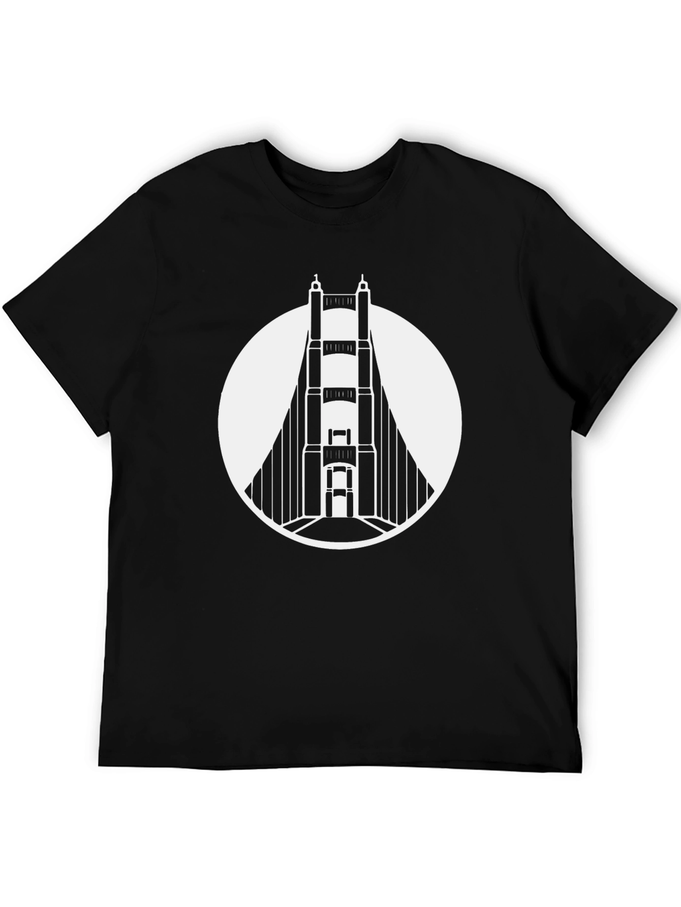 Golden Gate Bridge Graphic Tee - Black