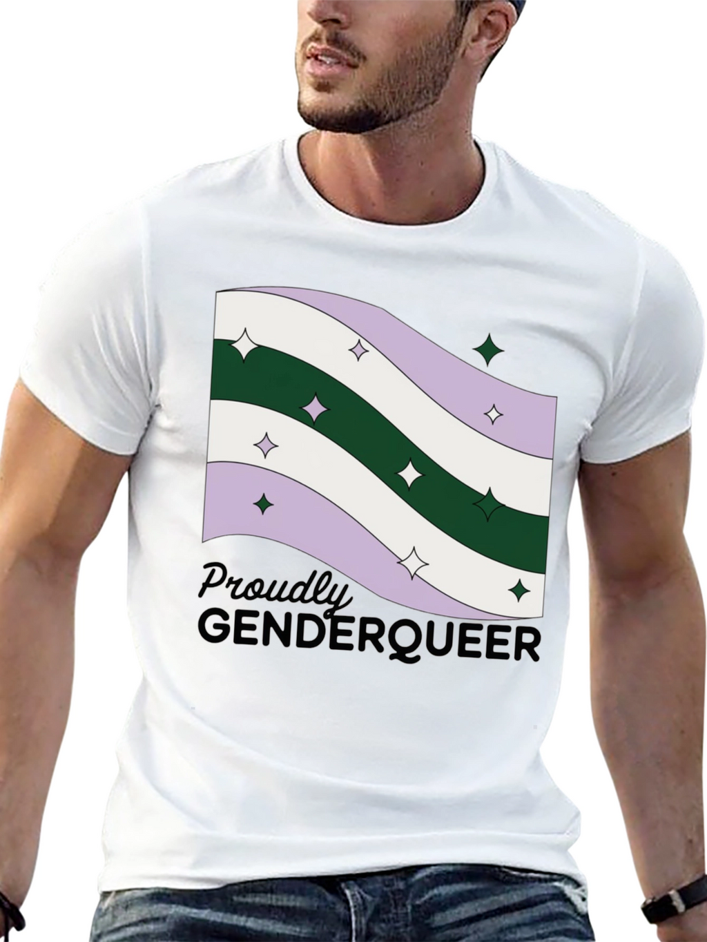 Genderqueer Pride Flag T-Shirt