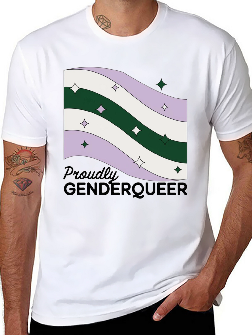 Genderqueer Pride Flag T-Shirt