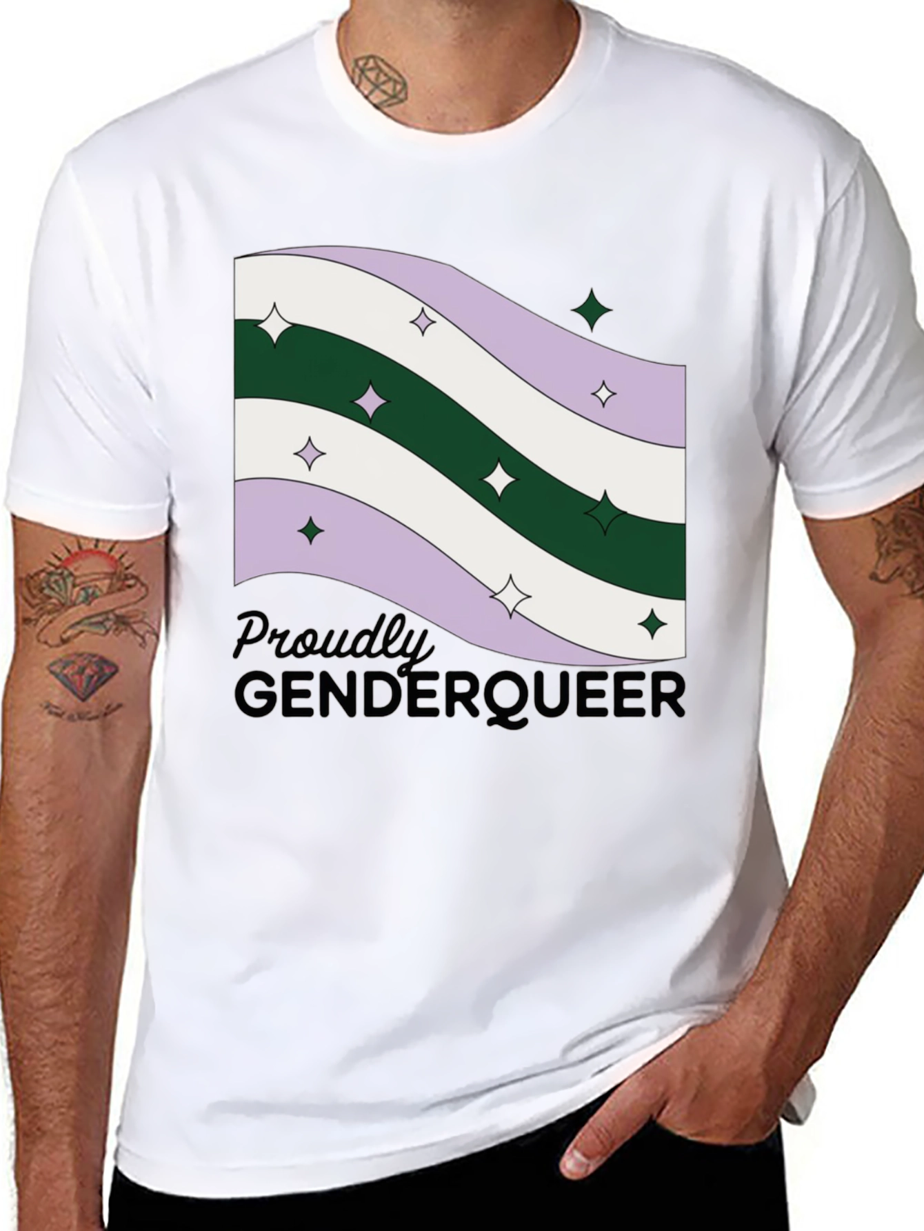 Genderqueer Pride Flag T-Shirt