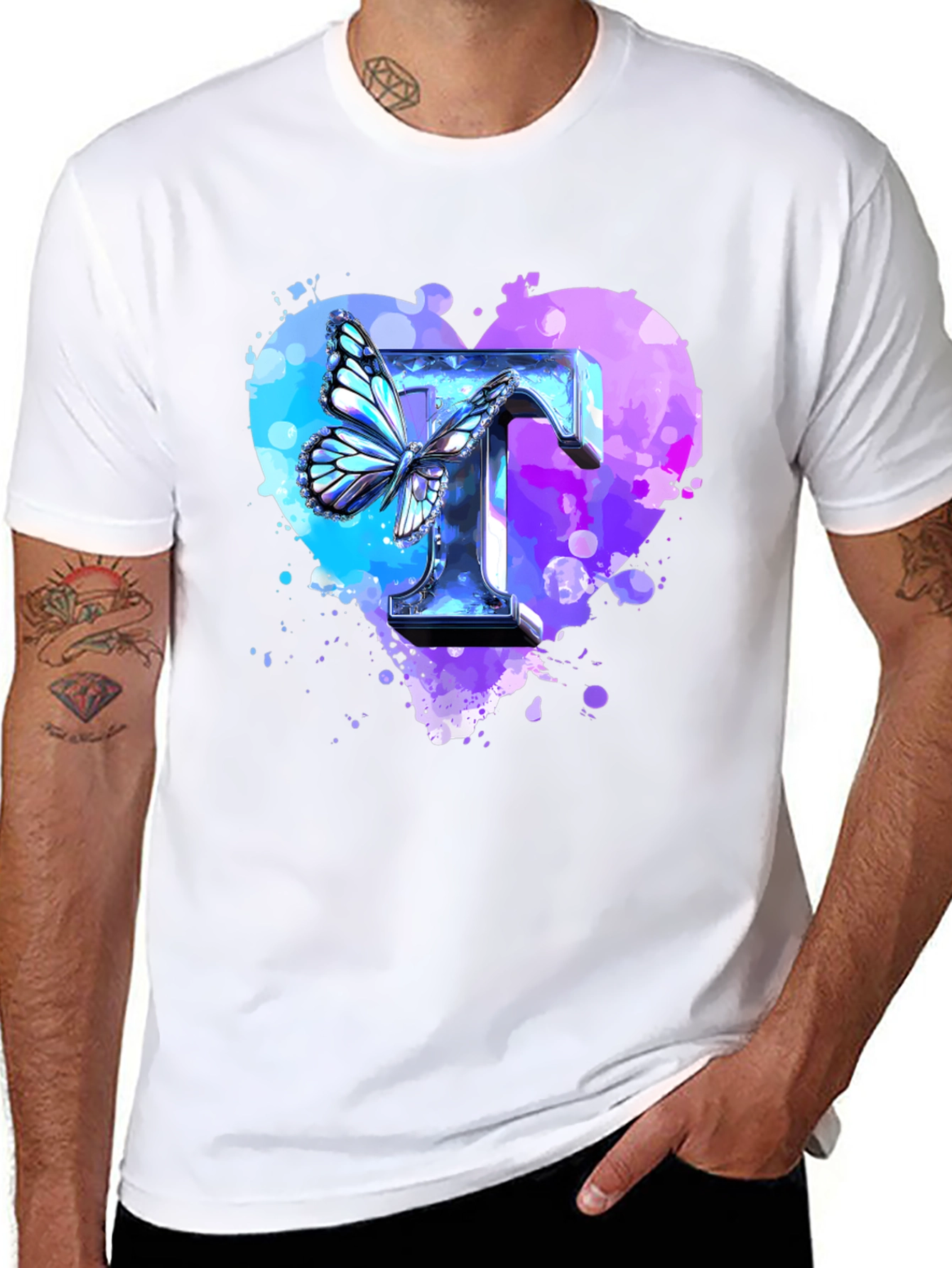 Butterfly T Heart Graphic Tee