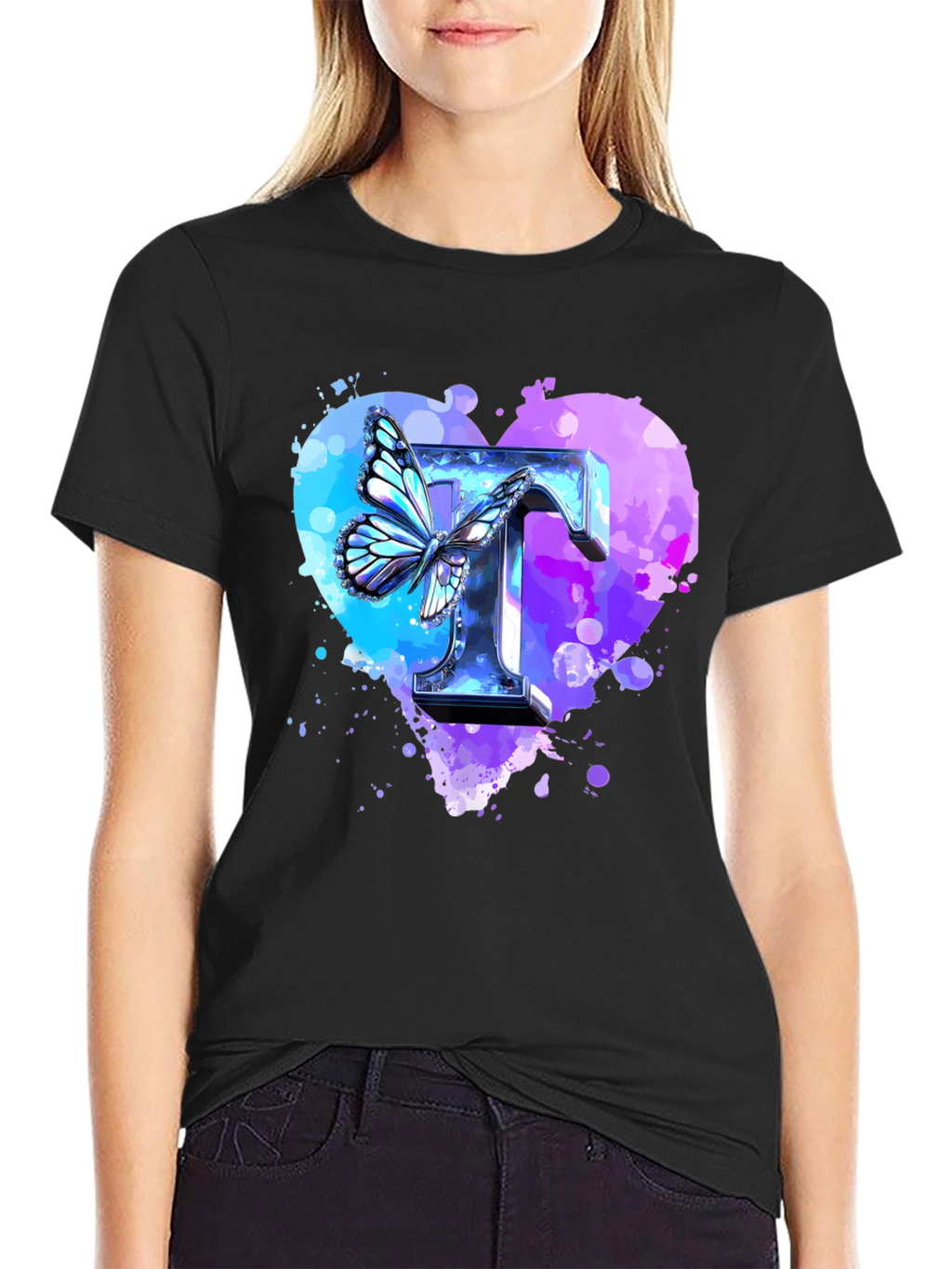 Butterfly T Heart Graphic Tee