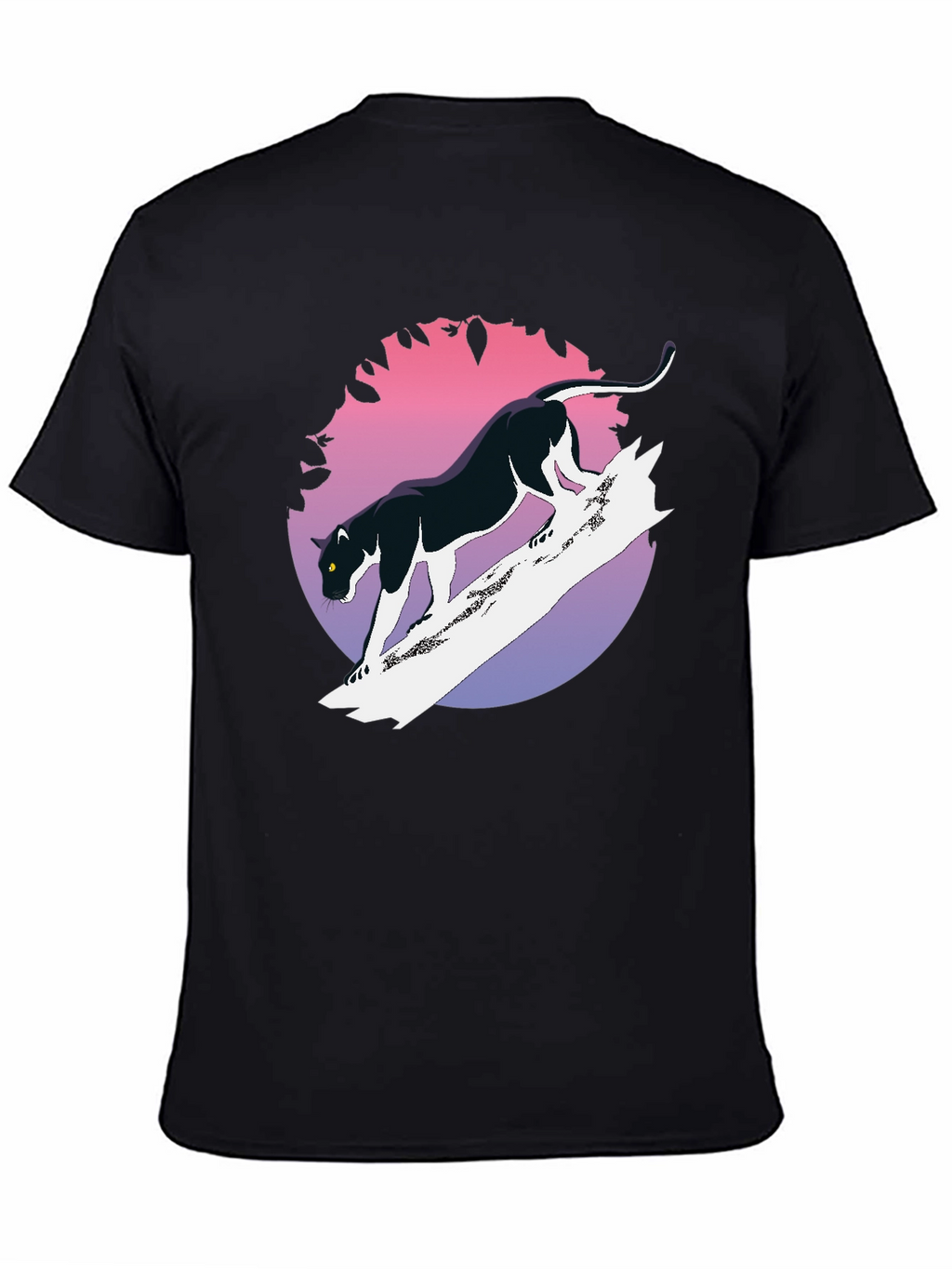 Black Panther Graphic Tee - Retro Style