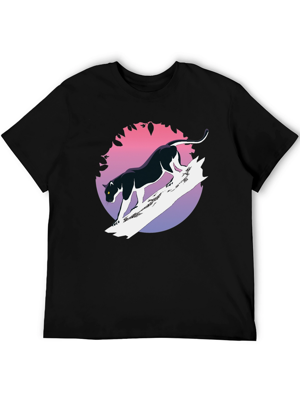 Black Panther Graphic Tee - Retro Style