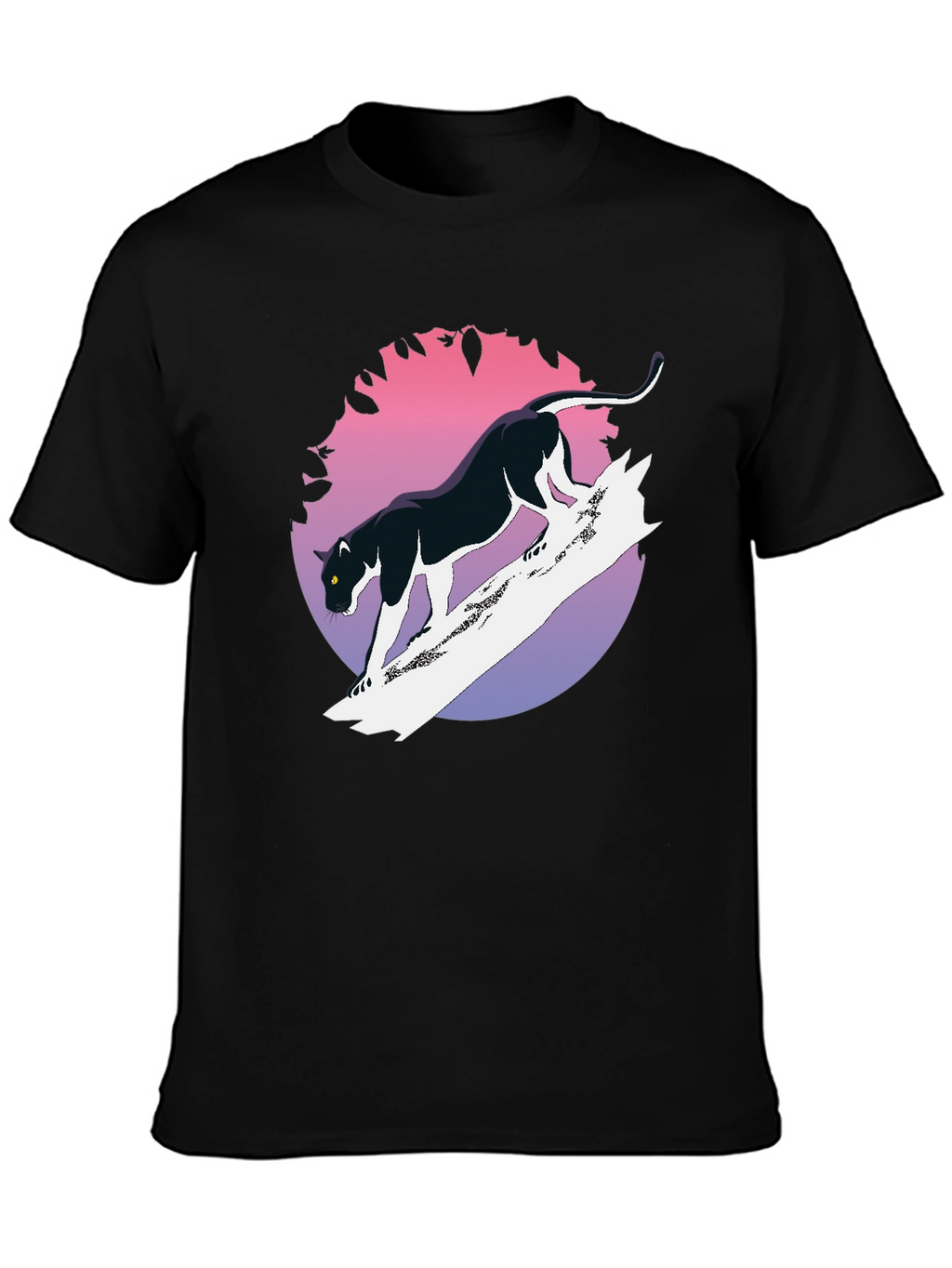 Black Panther Graphic Tee - Retro Style
