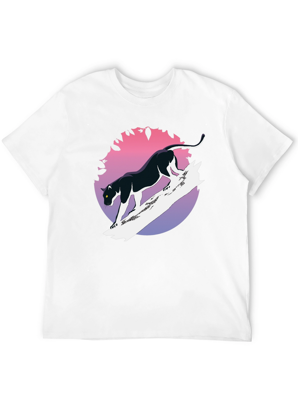 Black Panther Graphic Tee - Retro Style