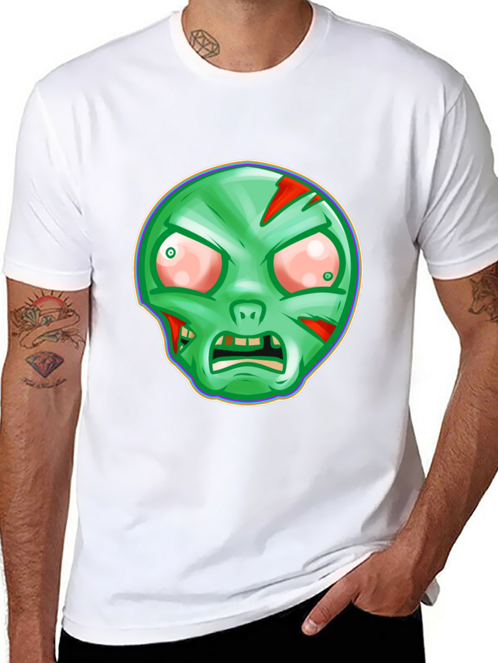 Zombie Graphic T-Shirt - Spooky Halloween Tee