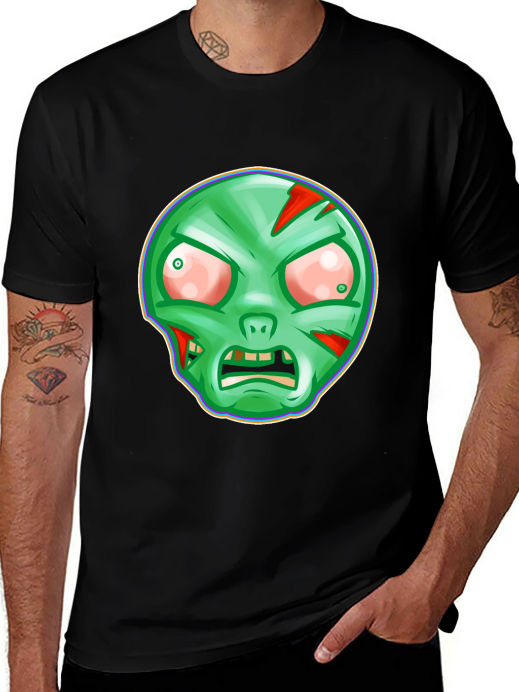 Zombie Graphic T-Shirt - Spooky Halloween Tee