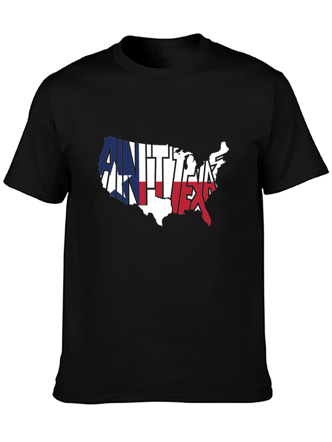 USA Map Texas Pride Graphic T-Shirt