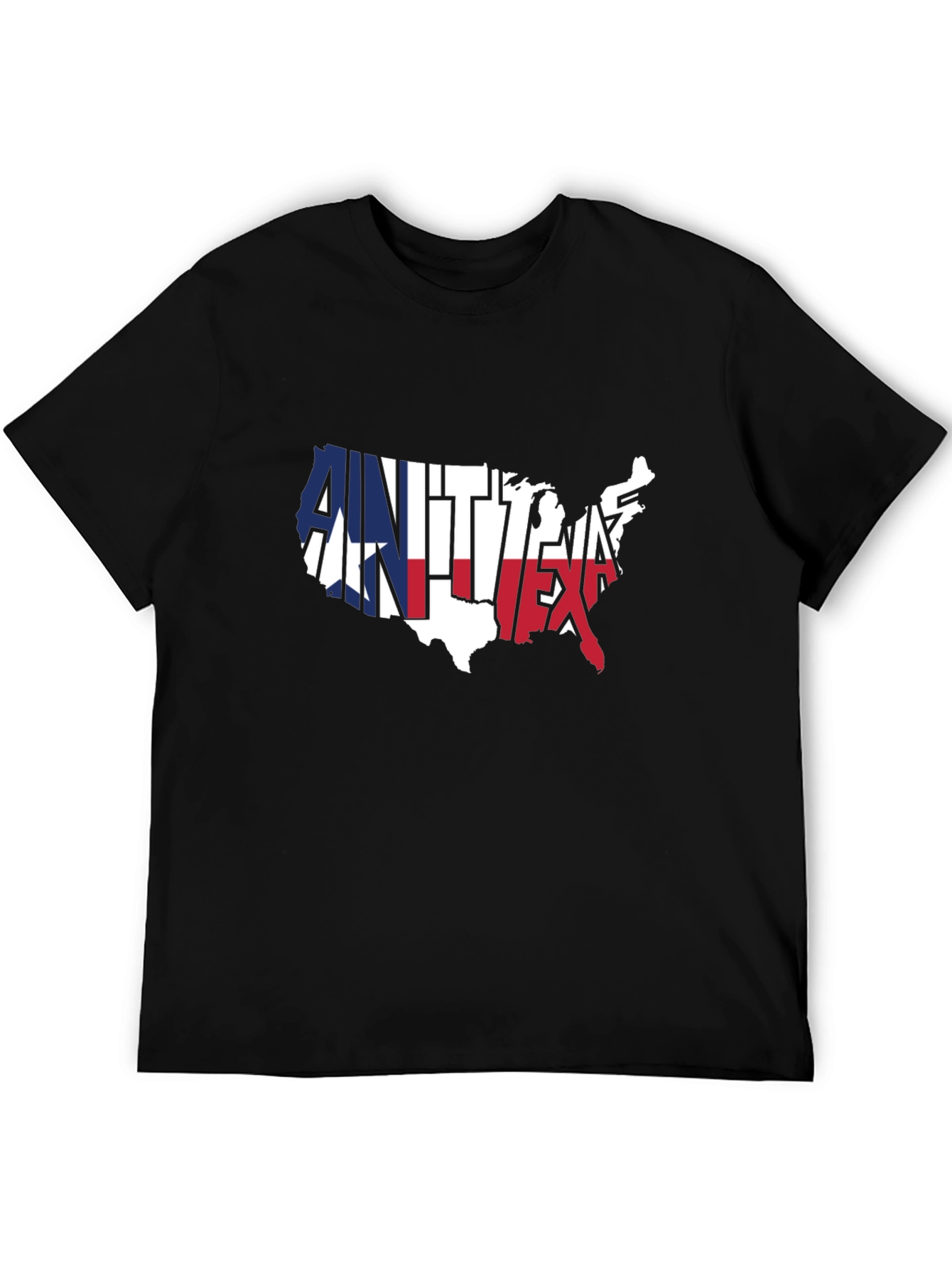 USA Map Texas Pride Graphic T-Shirt