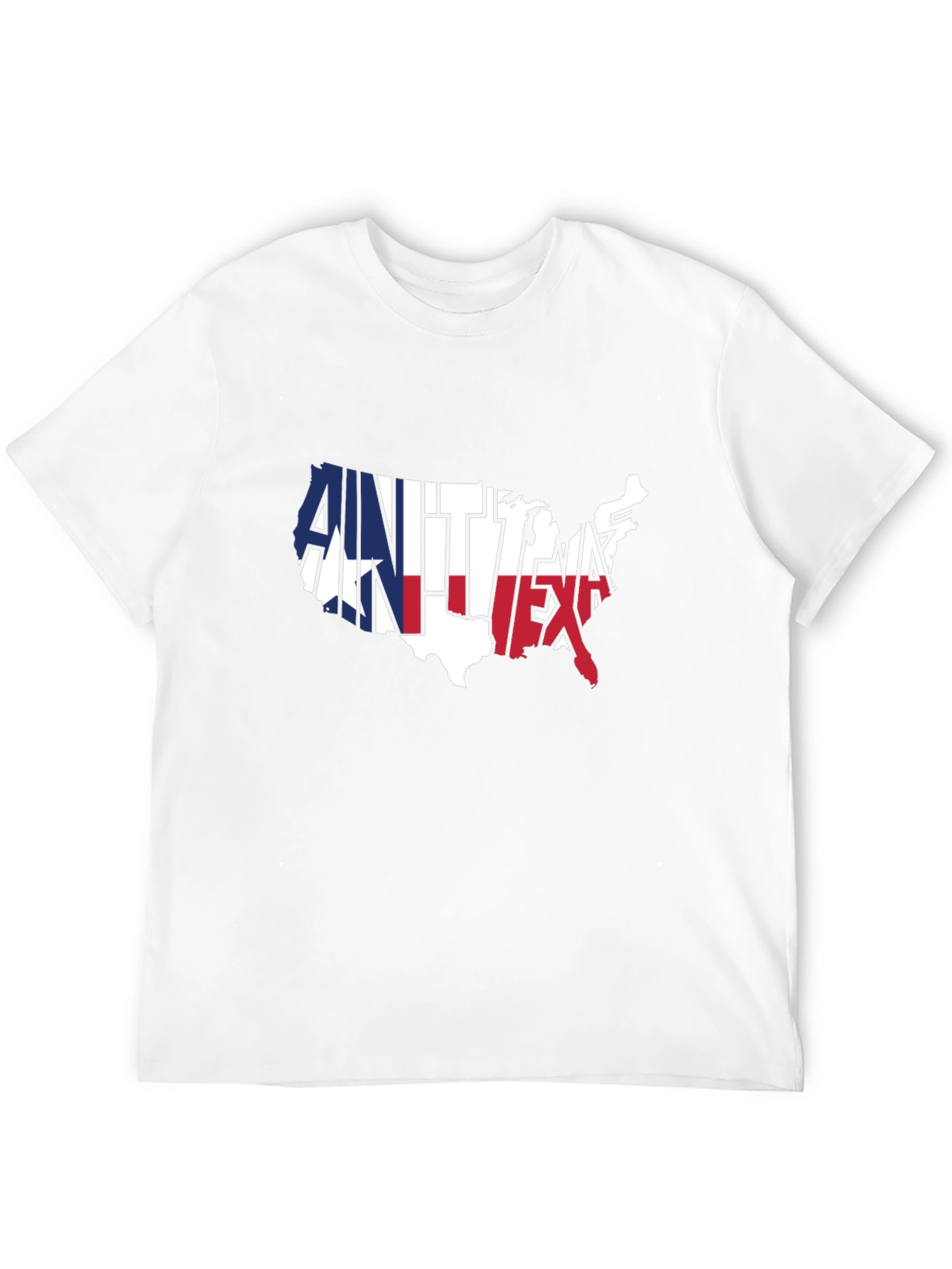 USA Map Texas Pride Graphic T-Shirt