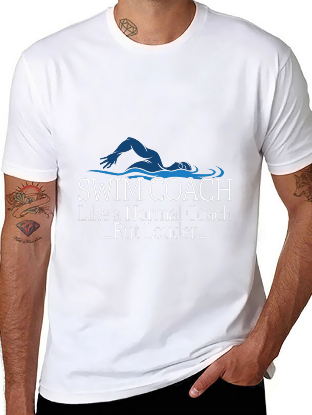 Swim Coach Graphic T-Shirt - Loud Edition