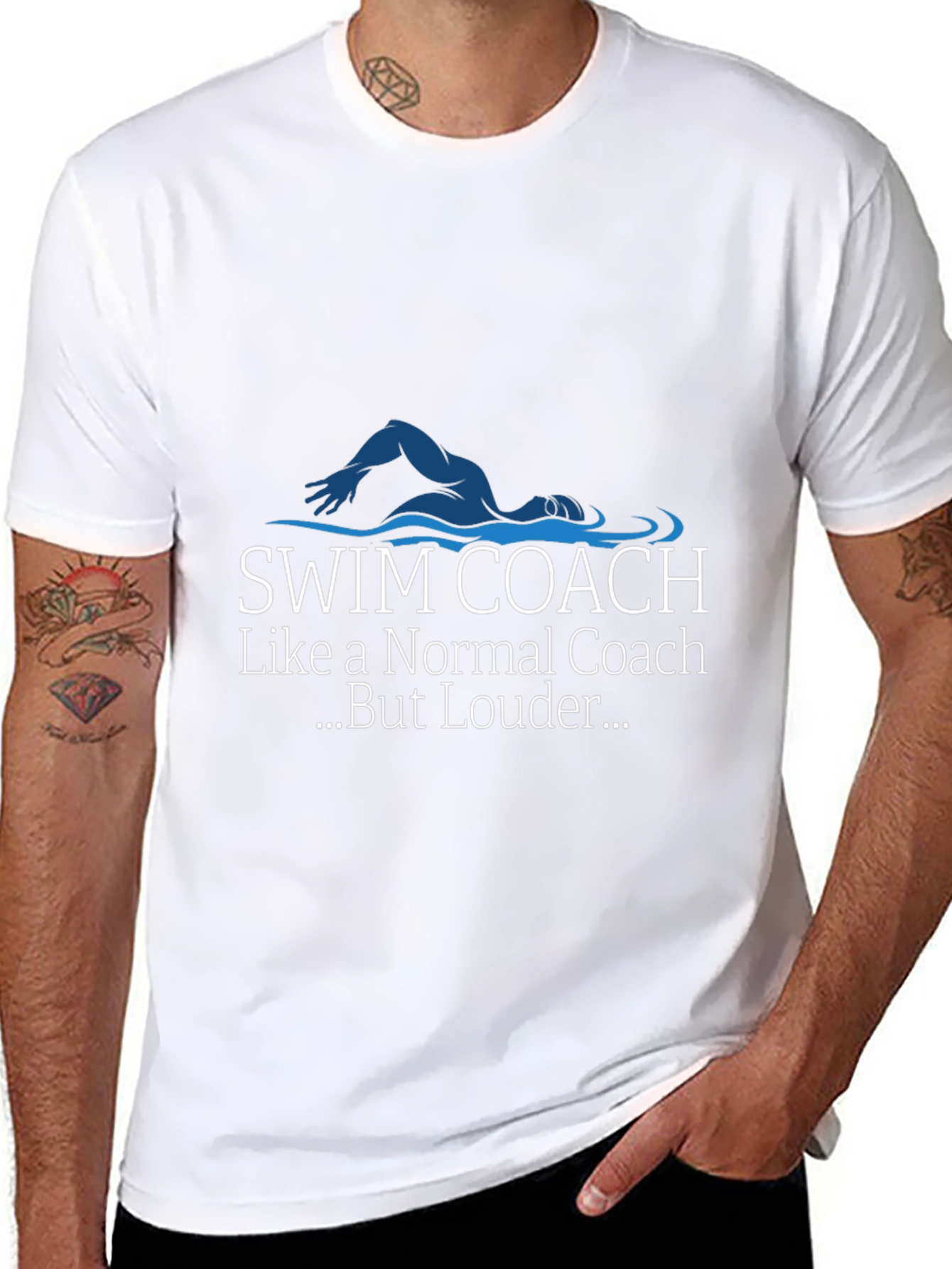 Swim Coach Graphic T-Shirt - Loud Edition