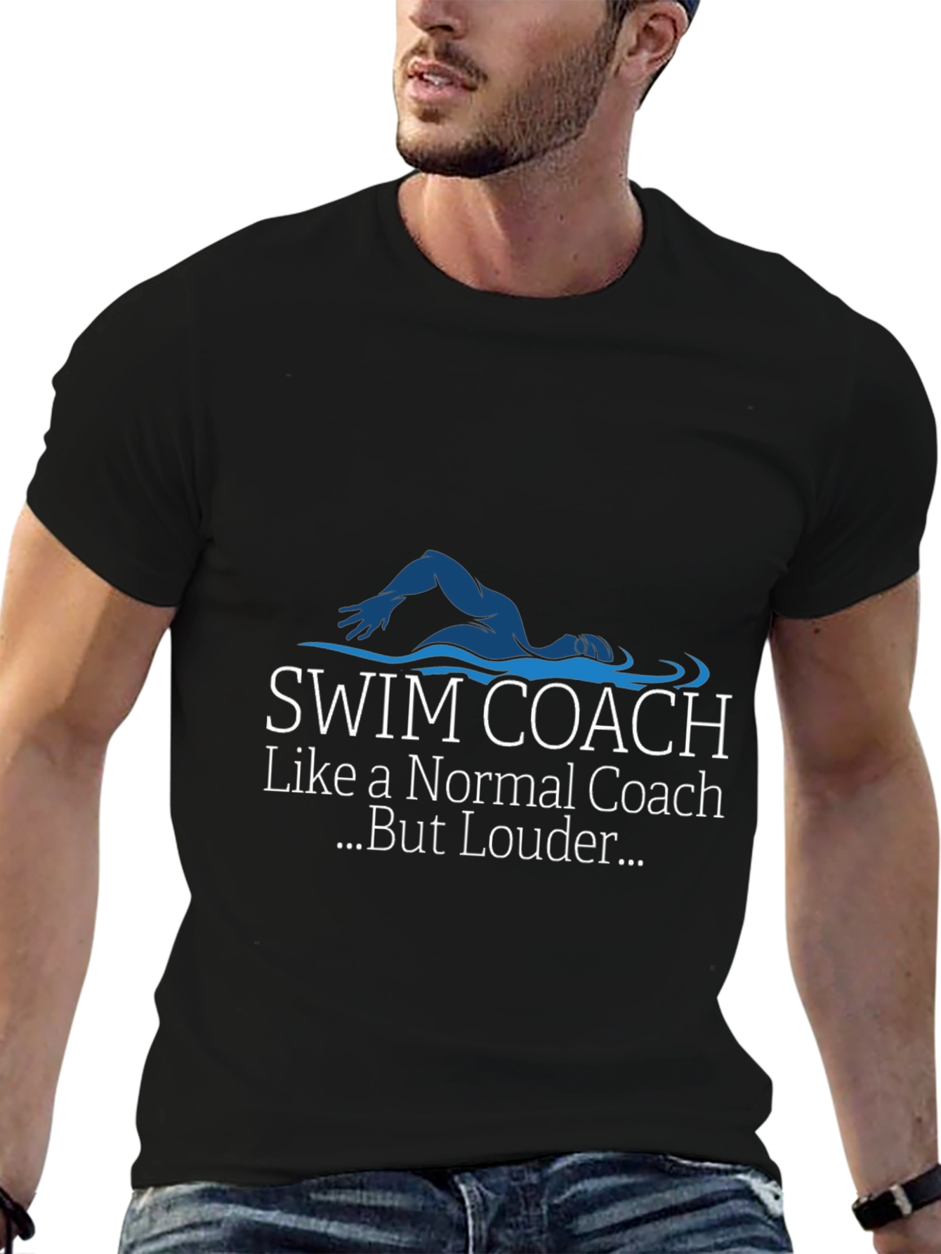 Swim Coach Graphic T-Shirt - Loud Edition