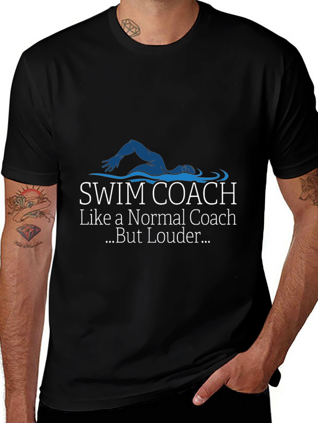 Swim Coach Graphic T-Shirt - Loud Edition