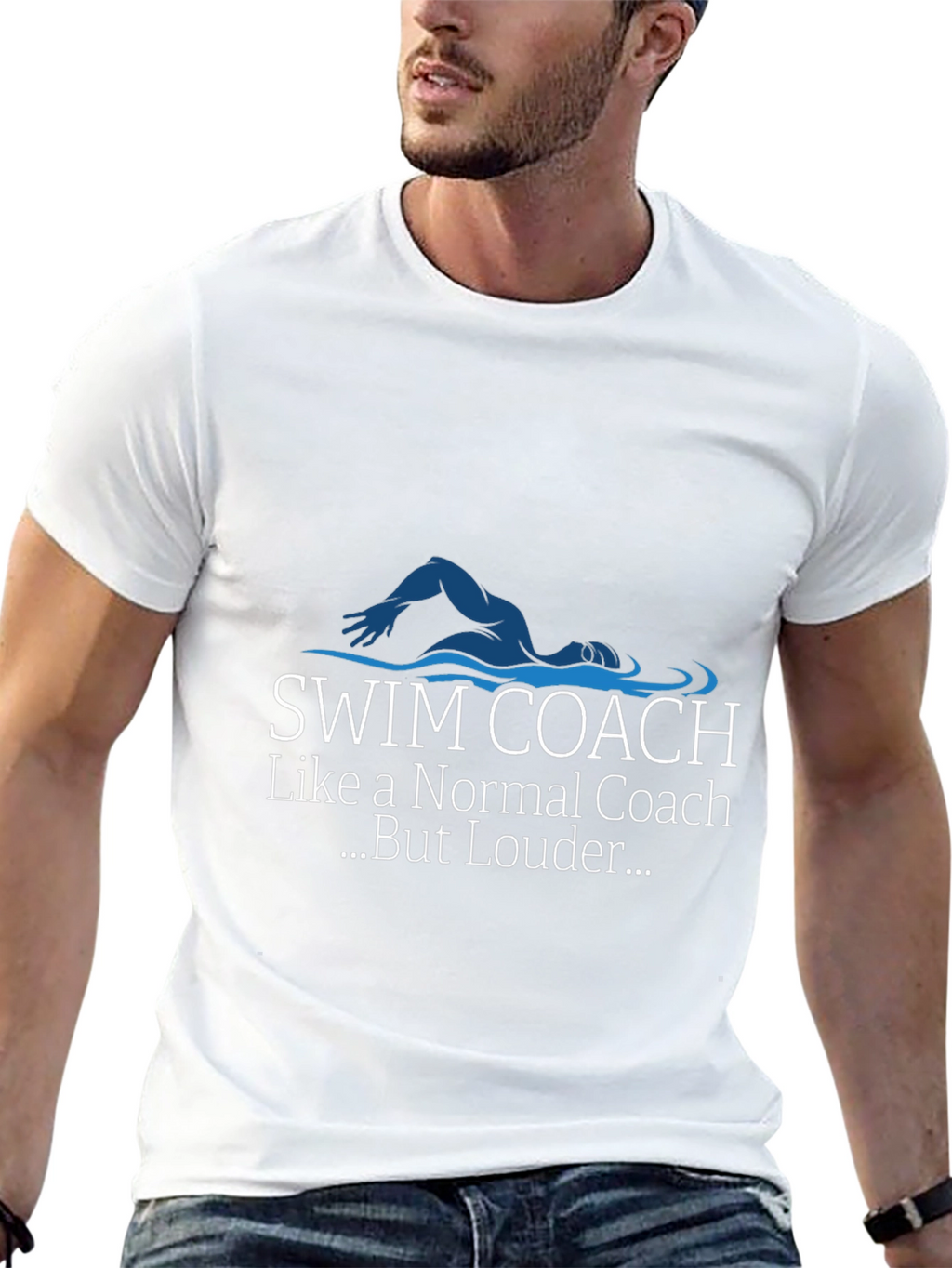 Swim Coach Graphic T-Shirt - Loud Edition