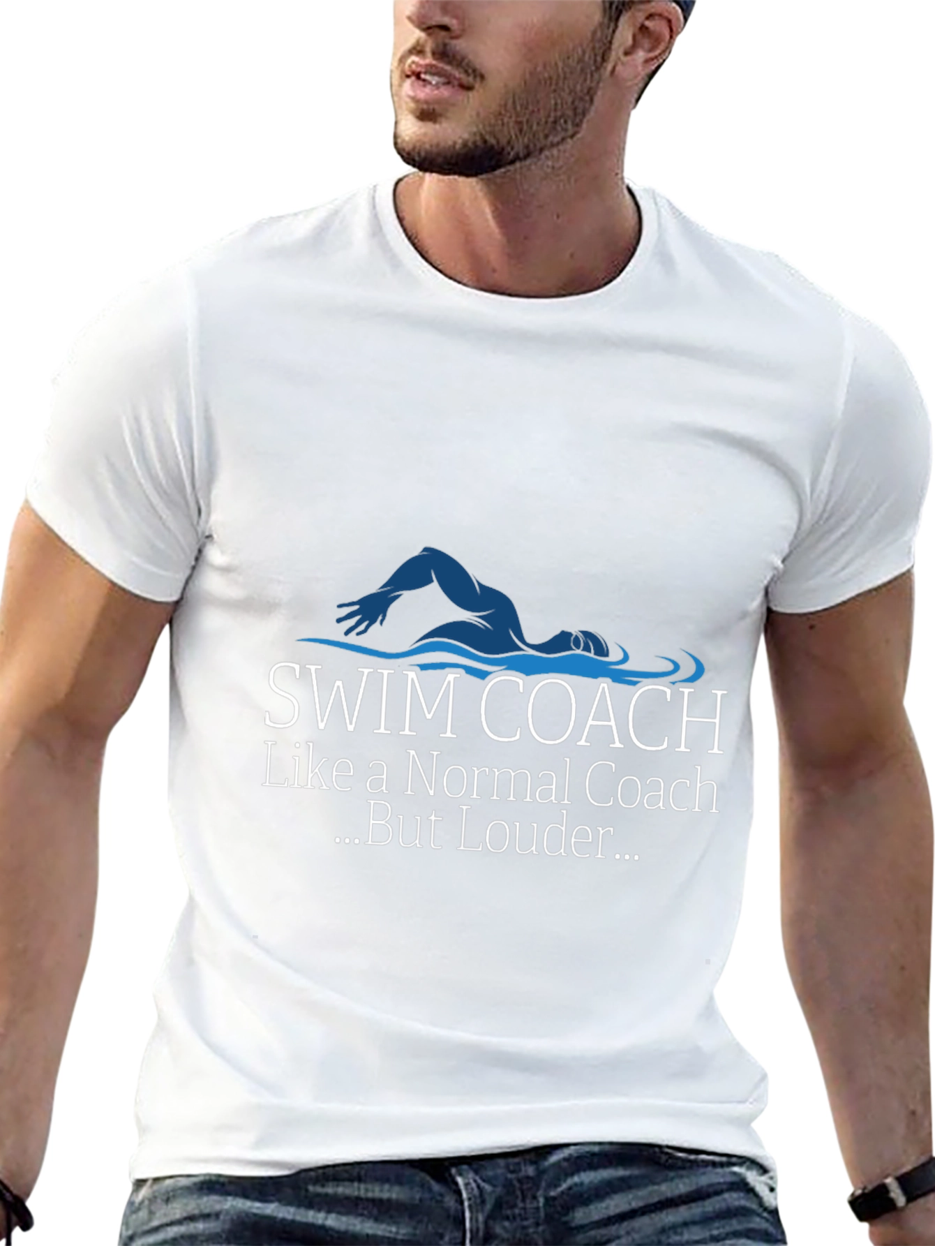 Swim Coach Graphic T-Shirt - Loud Edition