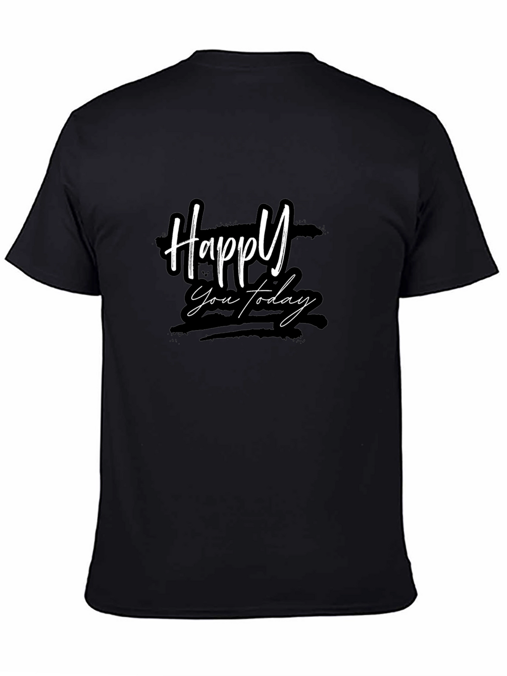 Happy You Today Black Graphic Tee
