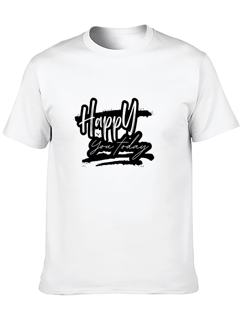 Happy You Today Black Graphic Tee