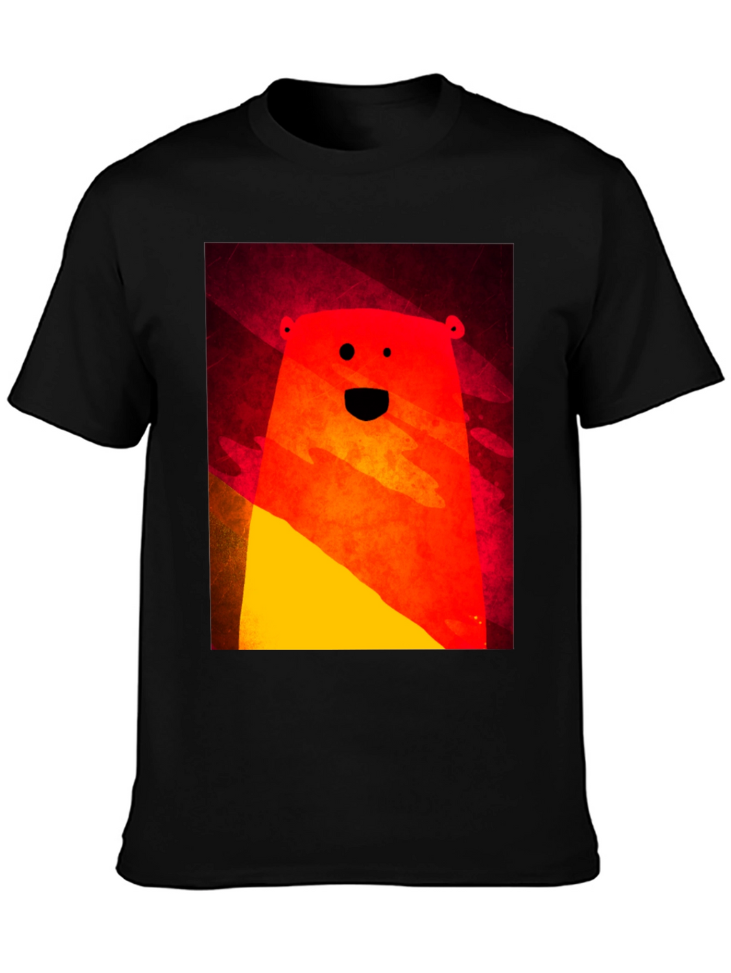 Funky Bear Graphic Tee - Modern Abstract Style