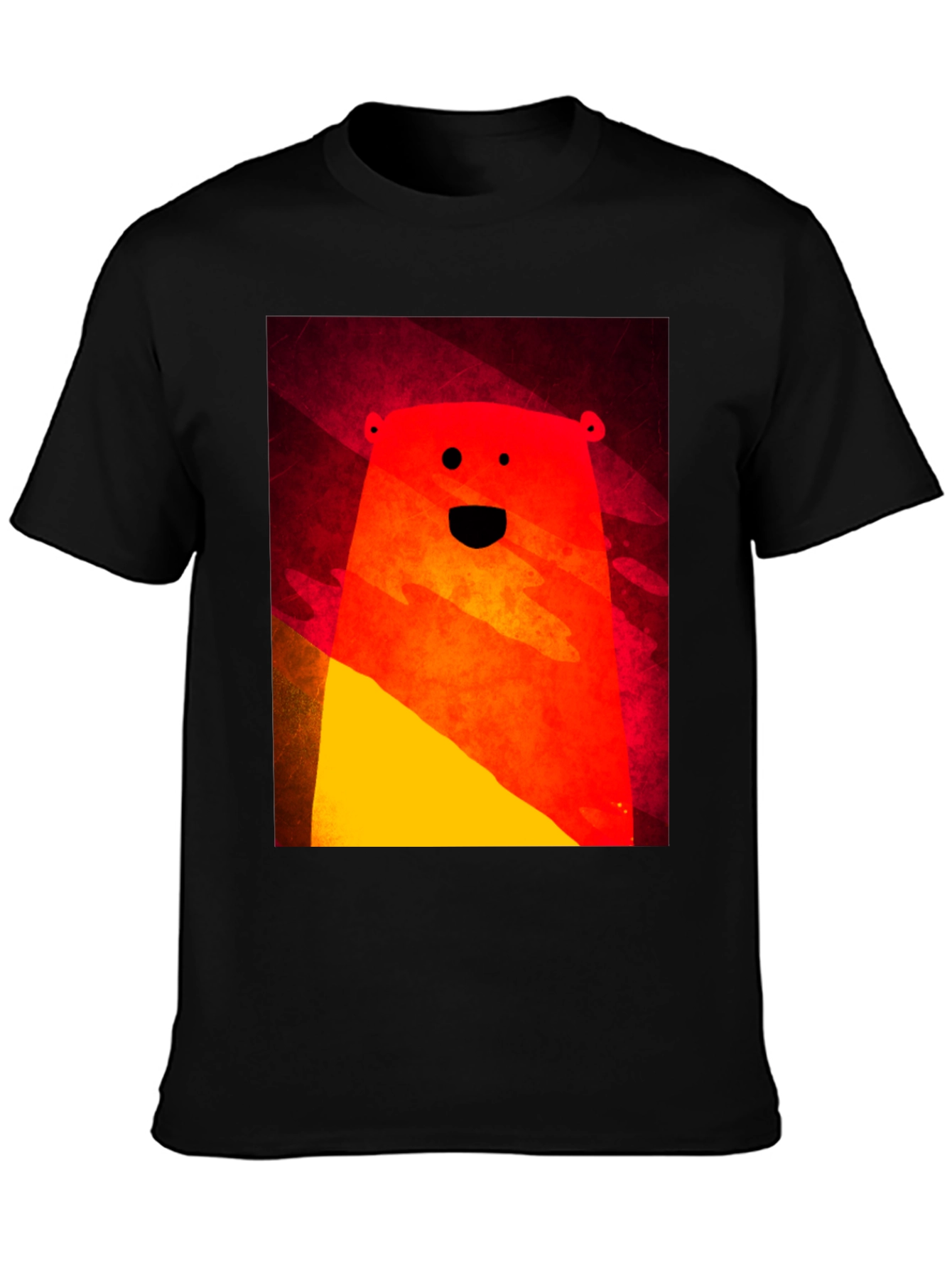 Funky Bear Graphic Tee - Modern Abstract Style