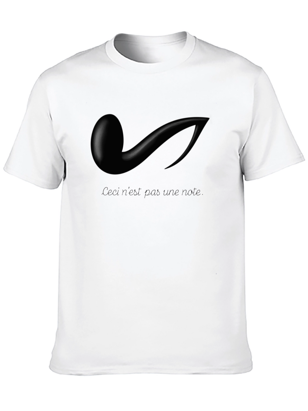 Ceci nest pas une note Black Graphic Tee