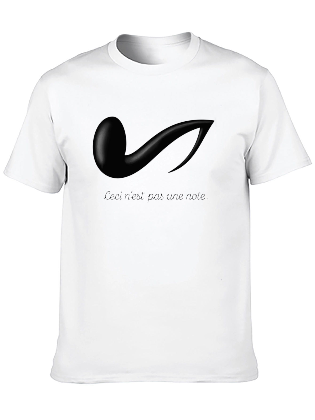 Ceci nest pas une note Black Graphic Tee