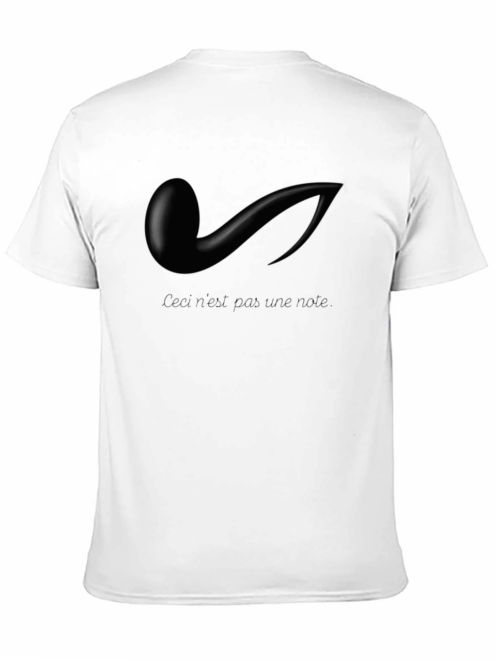 Ceci nest pas une note Black Graphic Tee