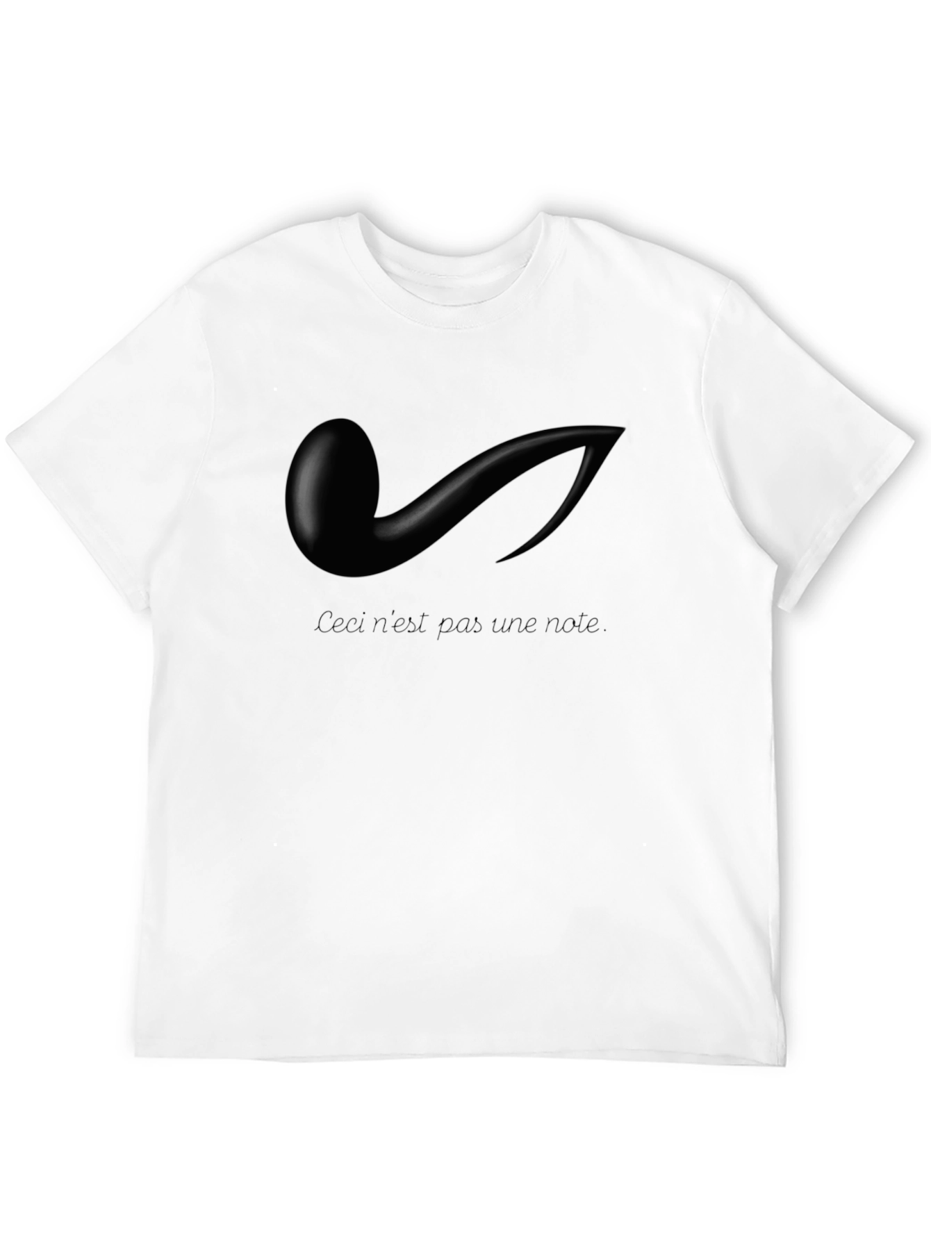 Ceci nest pas une note Black Graphic Tee
