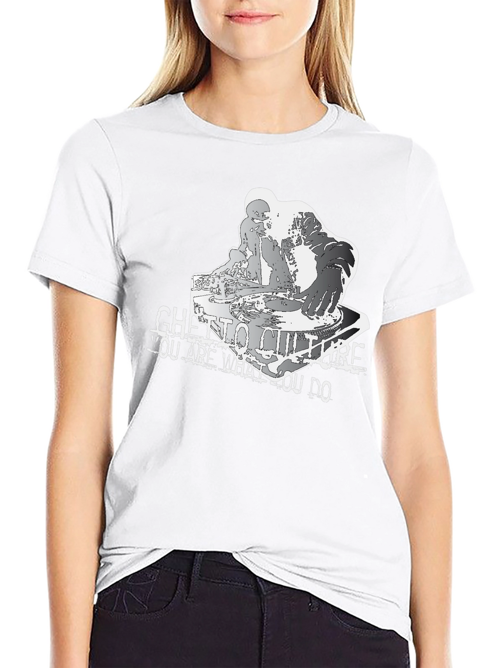 Ghetto Culture DJ Black T-Shirt