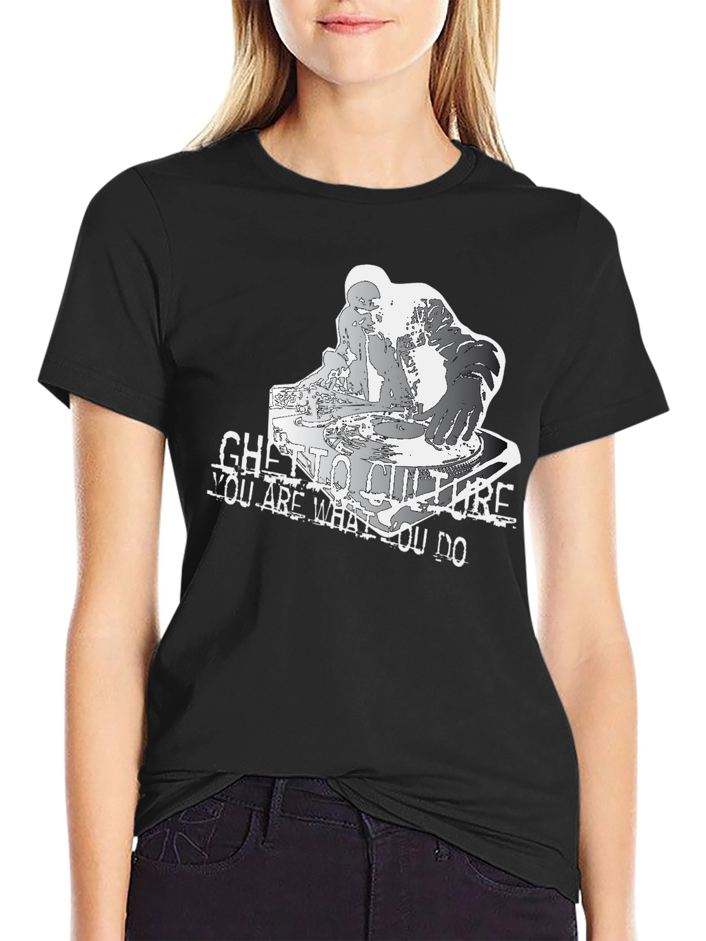 Ghetto Culture DJ Black T-Shirt