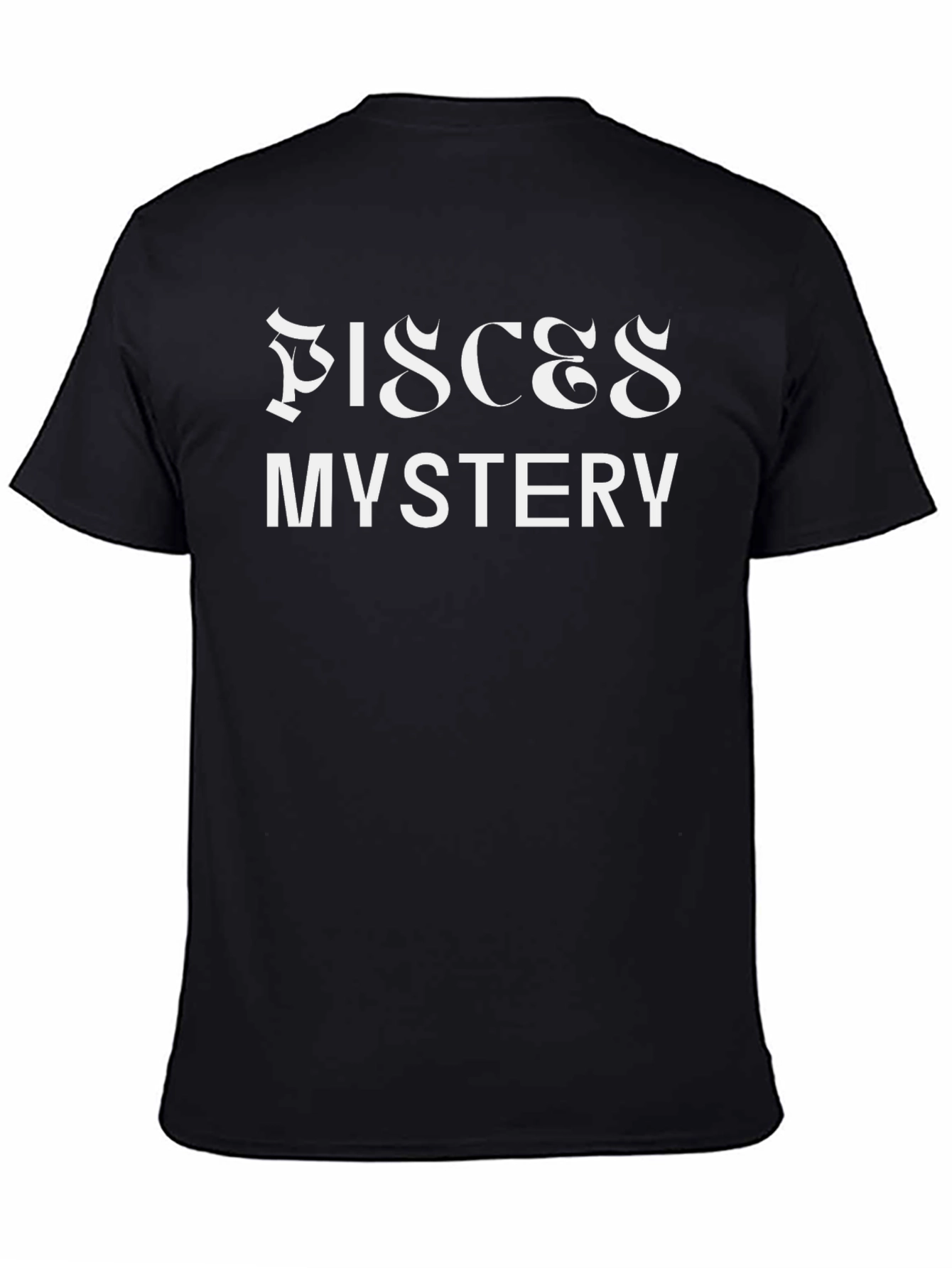Pisces Mystery Black Graphic T-Shirt