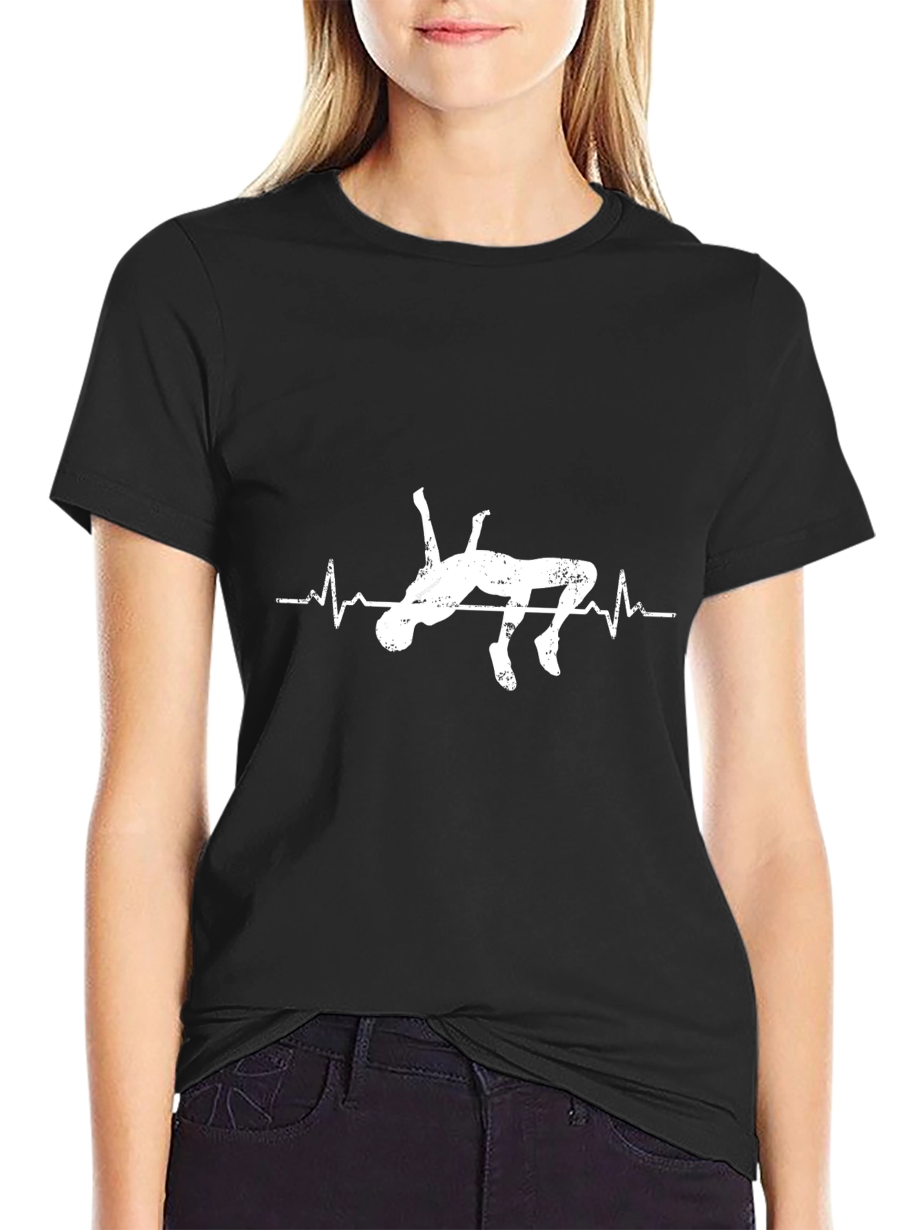 High Jump Heartbeat T-Shirt - Athletic Style