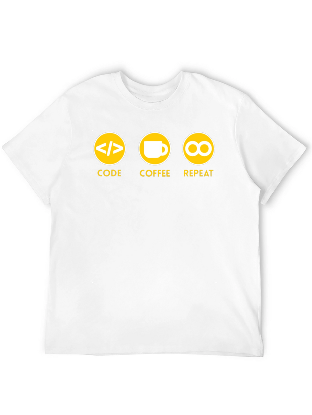Code Coffee Repeat Graphic T-Shirt - Black