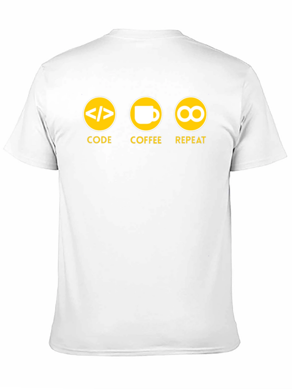 Code Coffee Repeat Graphic T-Shirt - Black