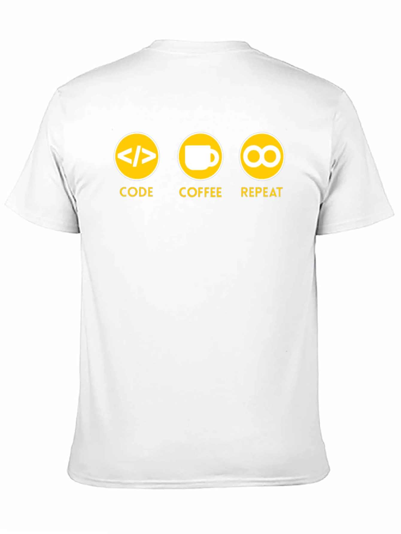 Code Coffee Repeat Graphic T-Shirt - Black
