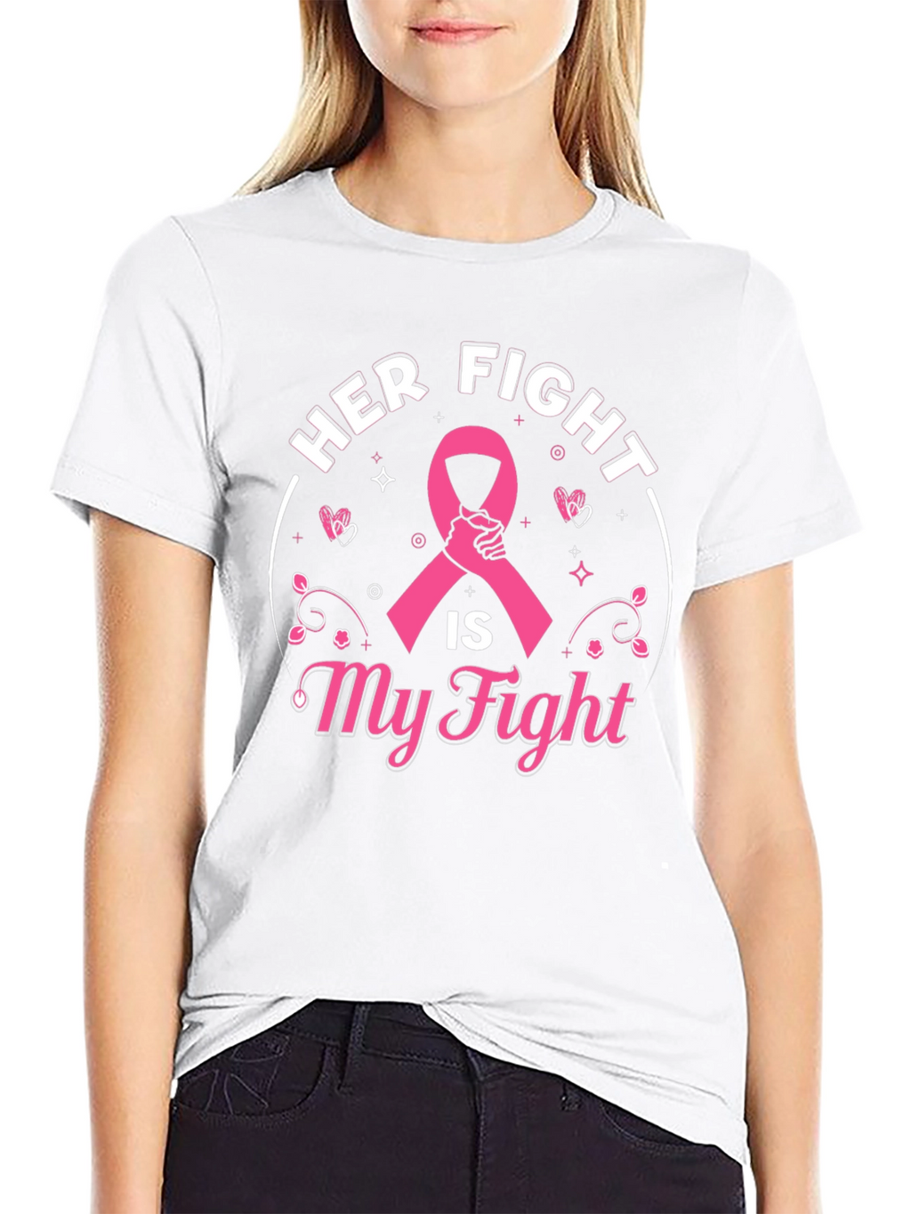 Her Fight is My Fight Breast Cancer Awareness T-Shirt