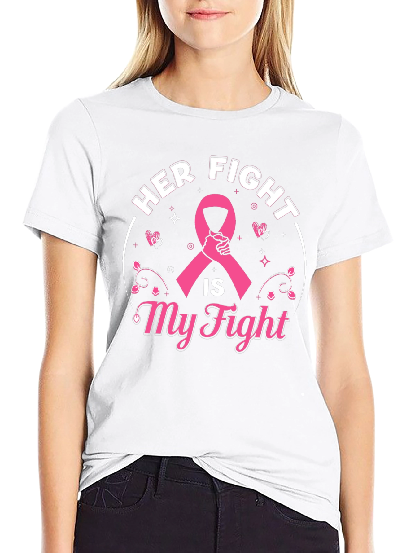 Her Fight is My Fight Breast Cancer Awareness T-Shirt