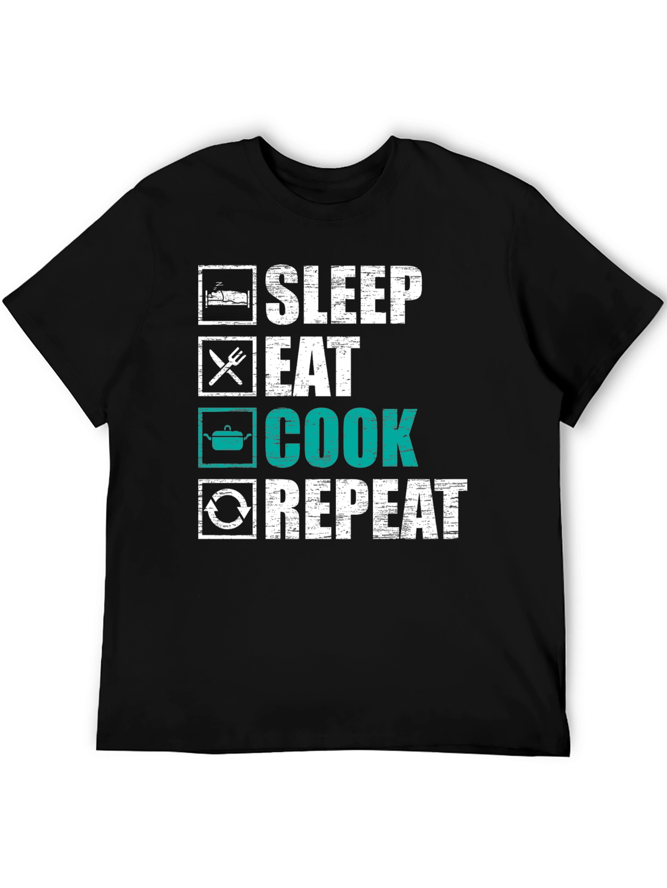 Sleep Eat Cook Repeat T-Shirt - Chef Life