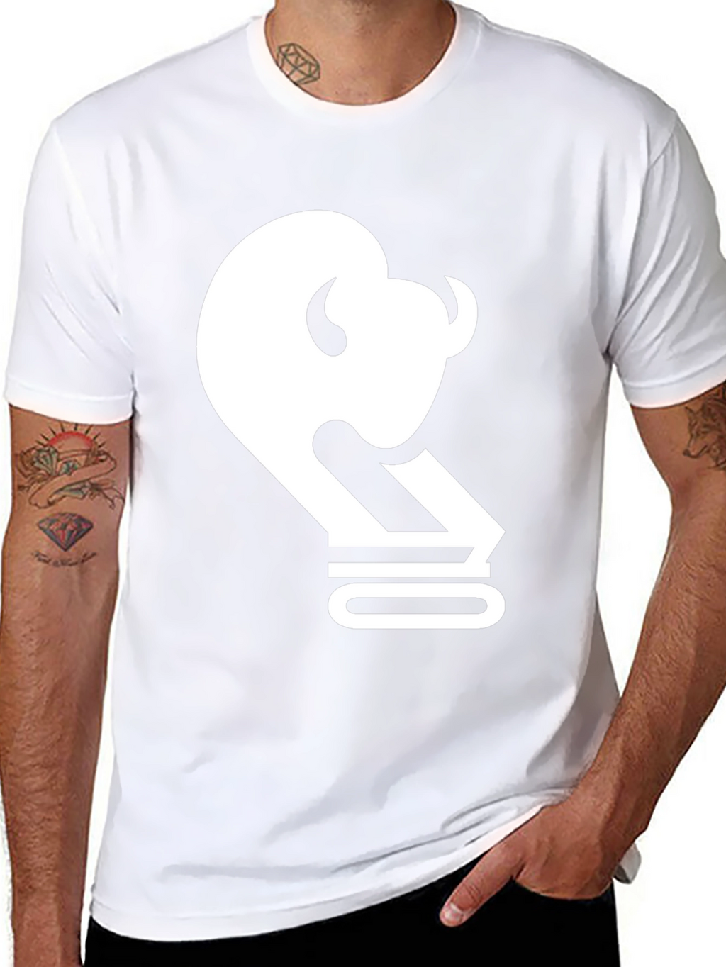 Buffalo Outline Graphic Tee - Black