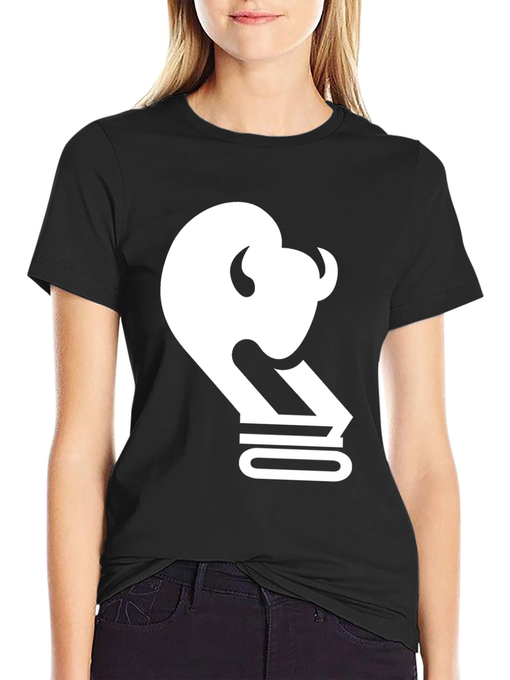 Buffalo Outline Graphic Tee - Black